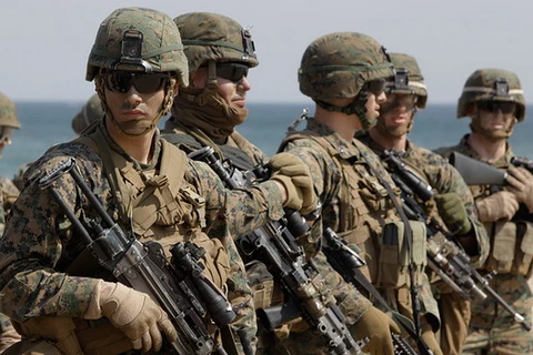 Lính Mỹ tại Okinawa, Nhật Bản. (Nguồn: Getty Images)