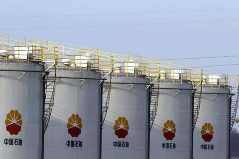 Kho chứa dầu thuộc Tập đoàn dầu khí quốc gia Trung Quốc ở thành phố Hoài An, tỉnh Giang Tô. (Nguồn: rfa.org)