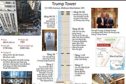 [Infographics] Những điều chưa biết về tòa tháp Trump tráng lệ 