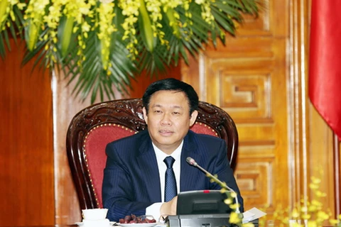 Phó Thủ tướng Vương Đình Huệ chủ trì cuộc làm việc với các bộ, ngành về phương án sắp xếp các doanh nghiệp Nhà nước. (Nguồn: baochinhphu.vn)