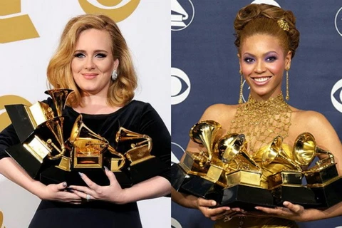 Cuộc cạnh tranh giữa Beyonce và Adele được xem là gay cấn nhất tại lễ trao giải Grammy 2017. (Nguồn: inuth.com)