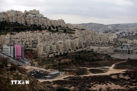 Công trường xây dựng khu định cư Har Homa ở Đông Jerusalem. (Nguồn: AFP/TTXVN)