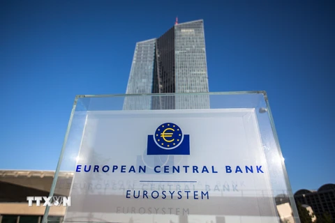 Trụ sở Ngân hàng Trung ương châu Âu ở Frankfurt am Main, Đức. (Nguồn: EPA/TTXVN)
