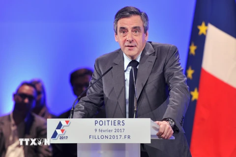 Ứng cử viên Tổng thống Pháp của đảng Cộng hòa theo đường lối trung hữu Francois Fillon. (Nguồn: AFP/TTXVN)