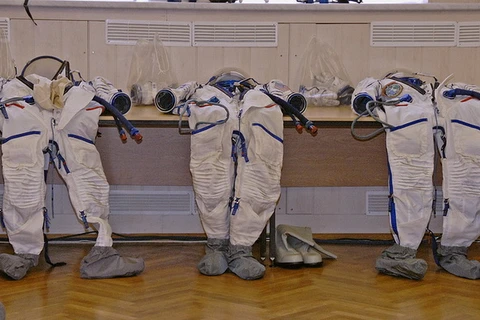 Trang phục của các nhà du hành vũ trụ Nga. (Nguồn: TASS)