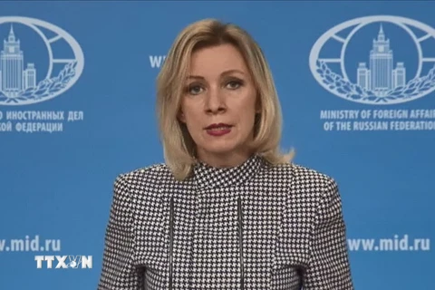 Người phát ngôn của Bộ Ngoại giao Nga Maria Zakharova. (Nguồn: EPA/TTXVN)