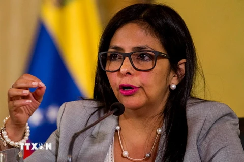 Ngoại trưởng Venezuela Delcy Rodríguez. (Nguồn: THX/TTXVN)