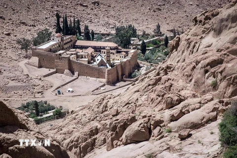 Tu viện Thánh Catherine ở nam Sinai, Ai Cập. (Nguồn: EPA/TTXVN)