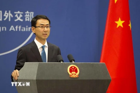 Người phát ngôn Bộ Ngoại giao Trung Quốc Cảnh Sảng. (Nguồn: China Daily/TTXVN)