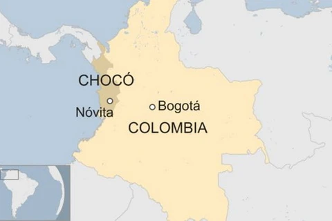 Tám con tin bị bắt tại bang Choco. (Nguồn: BBC)