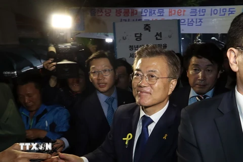 Tân Tổng thống Hàn Quốc Moon Jae-in. (Nguồn: YONHAP/TTXVN)