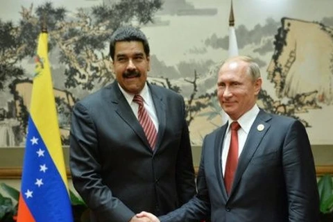 Tổng thống Venezuela Nicolas Maduro và người đồng cấp Nga Vladimir Putin. (Nguồn: Sputnik)