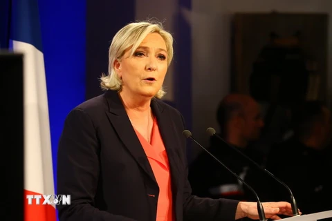 Cựu Chủ tịch đảng cực hữu Mặt trận Quốc gia Pháp Marine Le Pen. (Nguồn: THX/TTXVN)