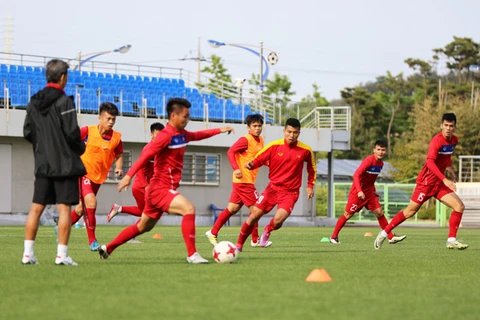 Một buổi tập của U20 Việt Nam. (Nguồn: VFF)