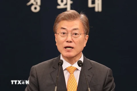 Tổng thống Hàn Quốc Moon Jae-in. (Nguồn: Yonhap/TTXVN)