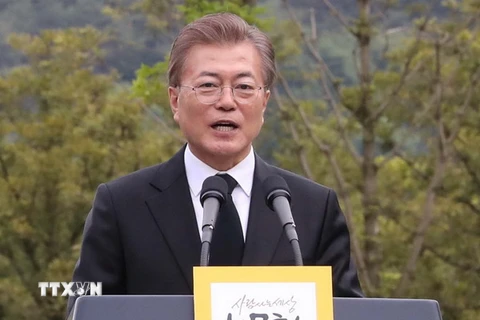 Tổng thống Hàn Quốc Moon Jae-in. (Nguồn: YONHAP/TTXVN)