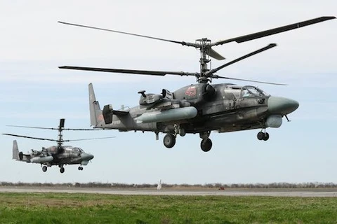 Trực thăng Ka-52 Alligator. (Nguồn: Sputnik)