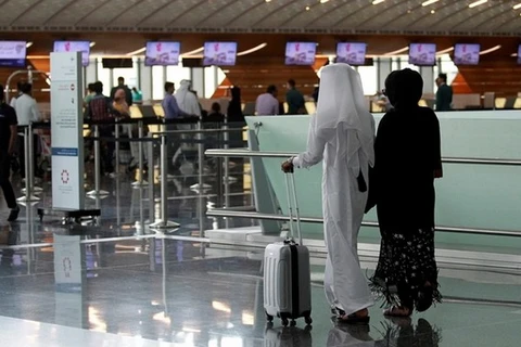Hành khách tại sân bay quốc tế Hamad ở Doha, Qatar. (Nguồn: Reuters)