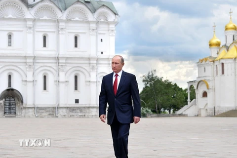 Tổng thống Vladimir Putin tại thủ đô Moskva. (Nguồn: AFP/TTXVN)