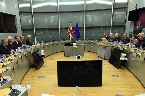Anh và EU chính thức khởi động tiến trình đàm phán. (Nguồn: EPA/TTXVN)