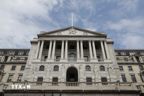 Ngân hàng trung ương Anh tại London.(Nguồn: AFP/TTXVN)