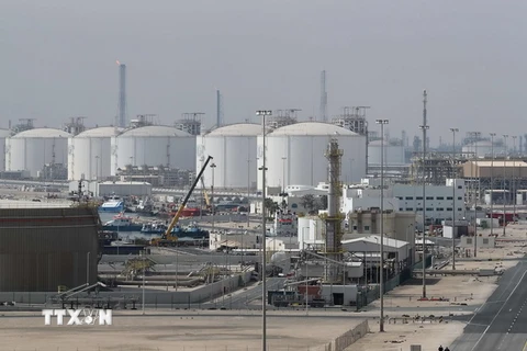 Khu công nghiệp Ras Laffan, cơ sở sản xuất khí gas hóa lỏng của Qatar. (Nguồn: AFP/TTXVN)