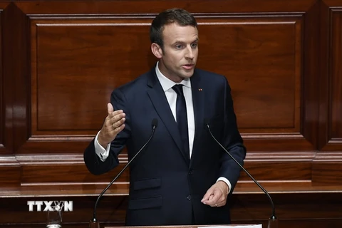 Tổng thống Pháp Emmanuel Macron. (Nguồn: EPA/TTXVN)