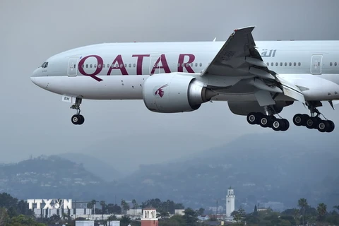 Hãng hàng không Qatar Airways bị cấm đối với 18 điểm đến trong khu vực. (Nguồn: AFP/TTXVN)