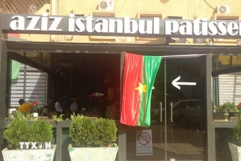 Quán càphê Aziz Istanbul, nơi xảy ra vụ tấn công. (Nguồn: Ensonhaber/TTXVN)