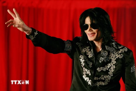 Ông hoàng nhạc pop người Mỹ Michael Jackson tại một buổi họp báo ở London, Anh, tháng 3/2009. (Nguồn: AFP/TTXVN)