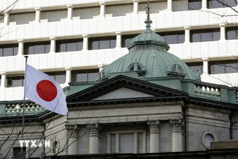 Trụ sở của Ngân hàng Trung ương Nhật Bản (BOJ) ở Tokyo. (Nguồn: EPA/TTXVN)