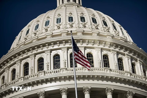 Trụ sở Quốc hội Mỹ tại thủ đô Washington. (Nguồn: AFP/TTXVN)