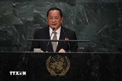 Ngoại trưởng Triều Tiên Ri Yong-ho. (Nguồn: AFP/TTXVN)