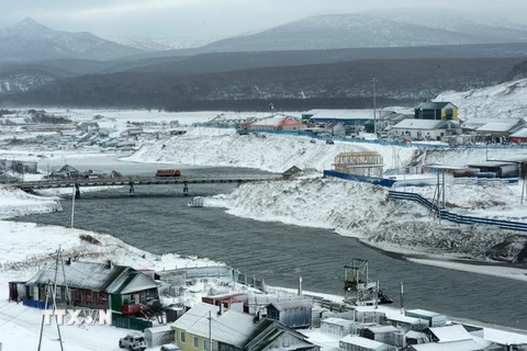 Một góc quần đảo tranh chấp mà phía Nga gọi là Nam Kuril và Nhật Bản gọi là Vùng lãnh thổ phương Bắc. (Nguồn: AFP/TTXVN)
