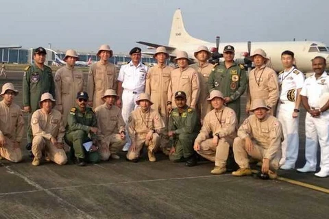 Các thành viên của Hải quân Ấn Độ và Lực lượng phòng vệ trên biển của Nhật Bản. (Nguồn: ndtv.com)
