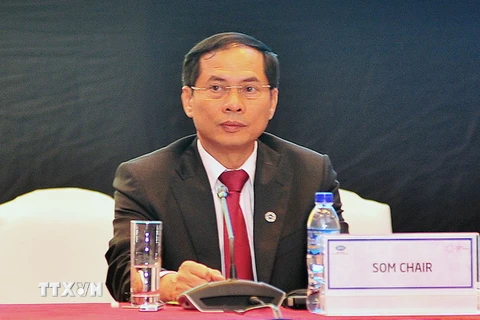 Thứ trưởng Bùi Thanh Sơn. (Ảnh: Phương Hoa/TTXVN)