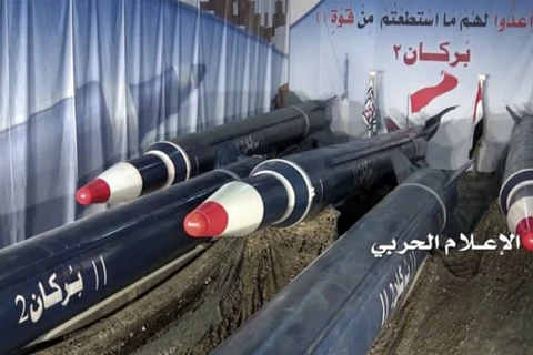Tên lửa Burkan 2-H. (Nguồn: aljazeera.com)​