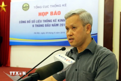 Tổng Cục Trưởng Tổng cục Thống kê Nguyễn Bích Lâm. (Ảnh: Danh Lam/TTXVN)