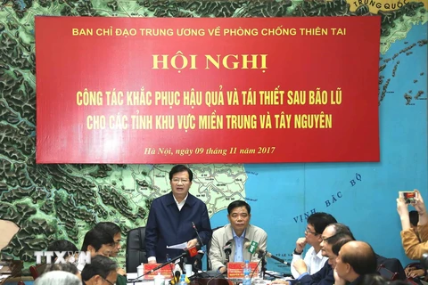 Phó Thủ tướng Trịnh Đình Dũng phát biểu chỉ đạo. (Ảnh: Vũ Sinh/TTXVN)