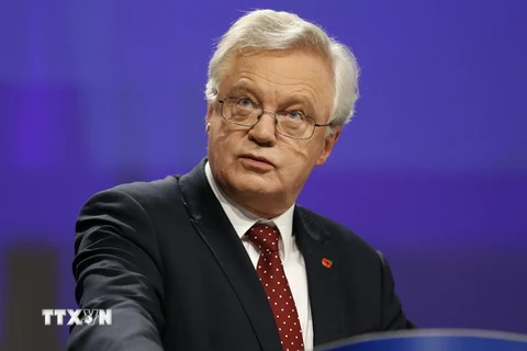 Bộ trưởng phụ trách vấn đề Brexit của Anh David Davis. (Nguồn: THX/TTXVN)