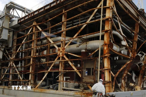 Lò phản ứng số 3 tại nhà máy điện hạt nhân Fukushima Daiichi. (Nguồn: AFP/TTXVN)
