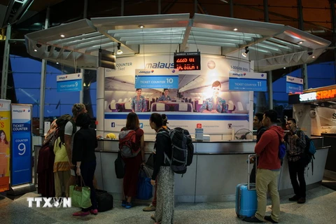 Một quầy bán vé tại sân bay quốc tế Kuala Lumpur. (Nguồn: AFP/TTXVN)