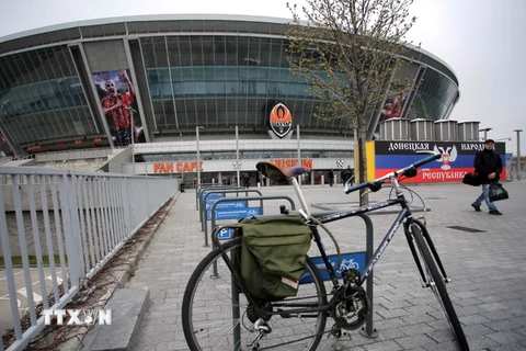 Sân vận động Donbass ở Donetsk. (Nguồn: AFP/TTXVN)