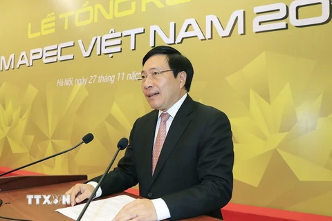 Phó Thủ tướng, Bộ trưởng Ngoại giao Phạm Bình Minh. (Ảnh: Nhan Sáng/TTXVN)