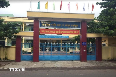 Trường Tiểu học Lê Hồng Phong (thành phố Quy Nhơn, Bình Định). (Ảnh: Quốc Dũng/TTXVN)