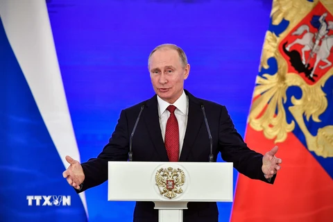 Tổng thống Nga Vladimir Putin. (Nguồn: AFP/TTXVN)