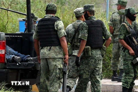 Cảnh sát được huy động tới Acapulco, bang Guerrero, Mexico. (Nguồn: AFP/TTXVN)
