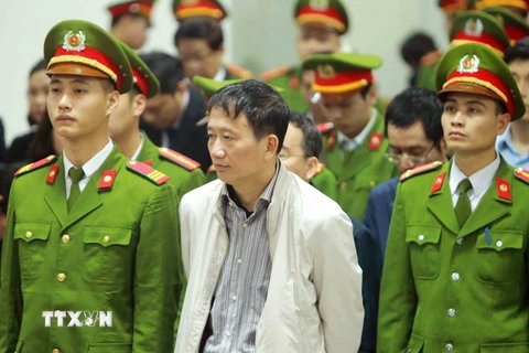 Bị cáo Trịnh Xuân Thanh nghe tòa tuyên án. (Ảnh: Doãn Tấn/TTXVN)