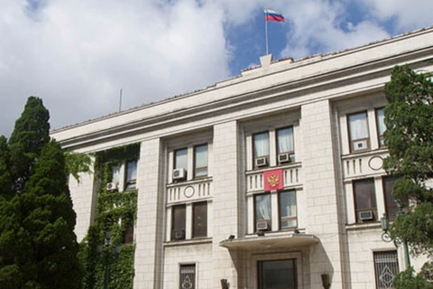 Đại sứ quán Nga tại thủ đô Bình Nhưỡng. (Nguồn: rusembdprk.ru)