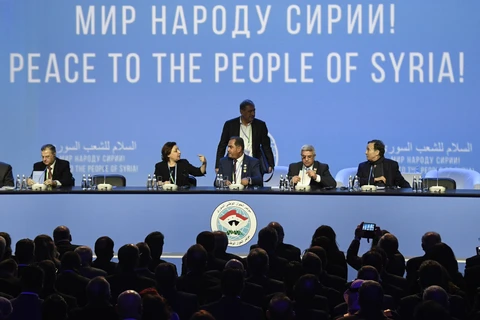 Các đại biểu tại Đại hội Đối thoại Dân tộc Syria ở Sochi (Nga). (Nguồn: AFP/TTXVN)